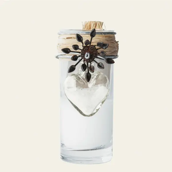 Adelita Sacred Heart Candle by Jan Barboglio