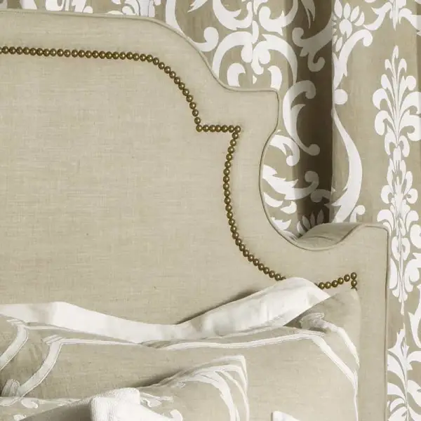 Marilyn Upholstered Headboard with Antique Nail Heads by Lili Alessandra