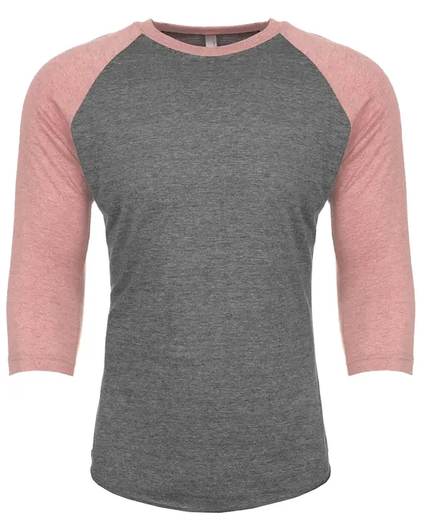 Unisex Tri-Blend Three-Quarter Sleeve Raglan Tee