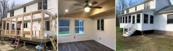 enclosed porch built by class a construction