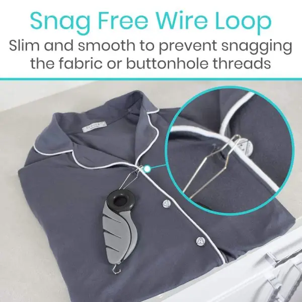 Button Hook with Finger Hole