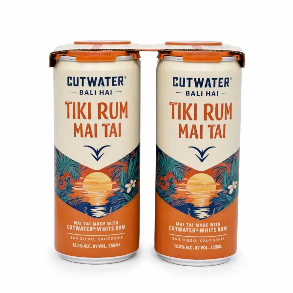 Cutwater Bali Hai Tiki Rum Mai Tai 4pk 12oz Cans