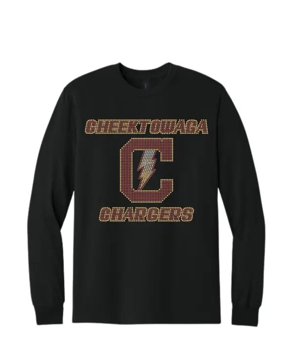 CHEEKTOWAGA CHARGERS BLING LONG SLEEVE TEE