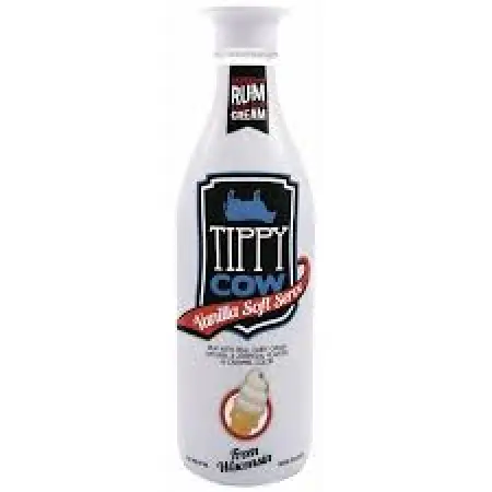 Tippy Cow Vanilla Soft Serve Rum Cream 750ml
