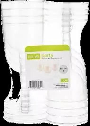 Wineglass Plastic 8pk True Brands