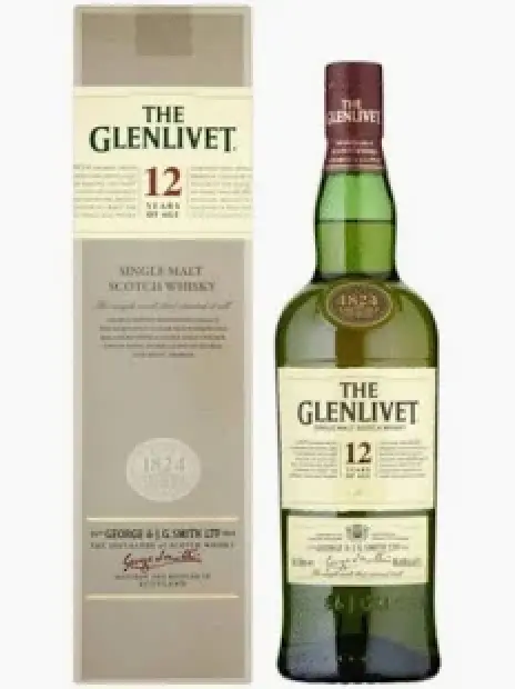 The Glenlivet 12 Year Old Single Malt Scotch Whisky 1L