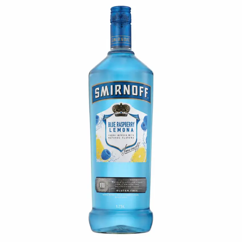 Smirnoff Blue Raspberry Lemonade Vodka 1.75L