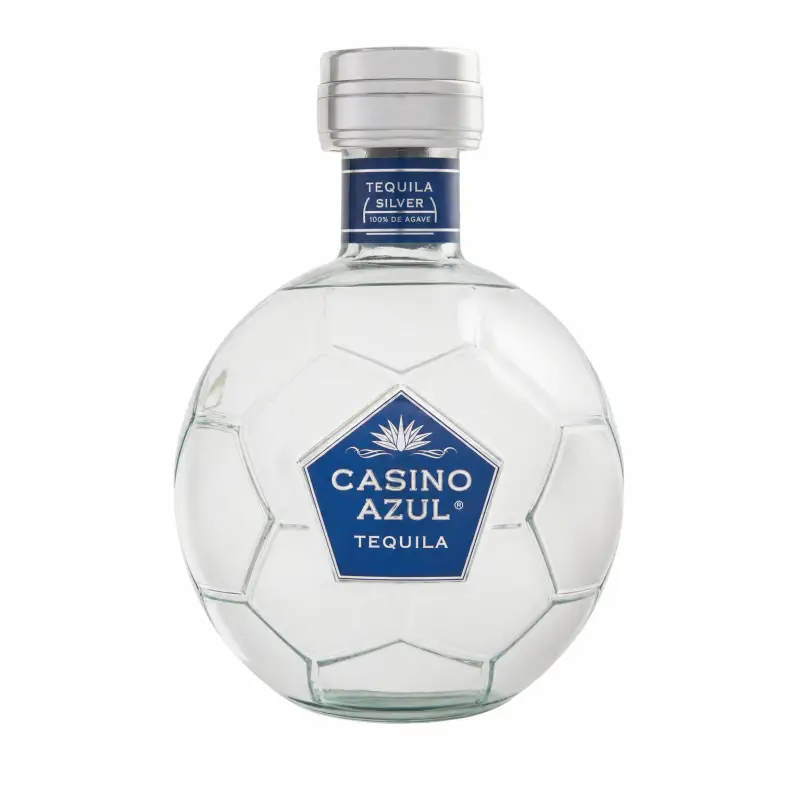 Casino Azul Silver Soccer Ball Tequila 750ml
