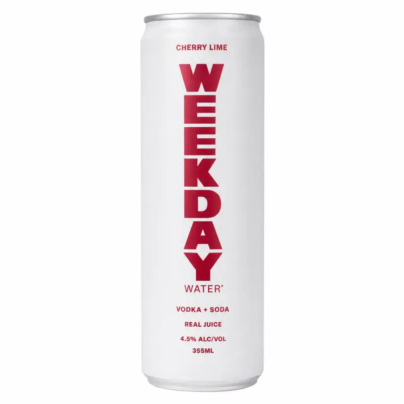 Weekday Water Cherry Lime 355ml