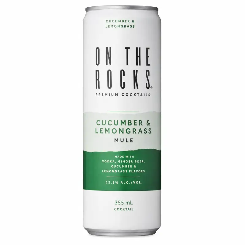 On The Rocks The Cucumber & Lemongrass Mule 355ml