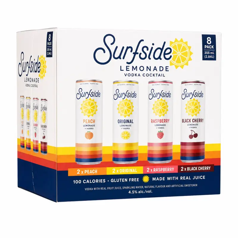 Surfside Lemonade Variety Pack 8 x 355ml