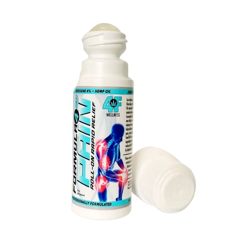 4F Wellness - Roll On for Pain – Hemp Pain Relief Cream