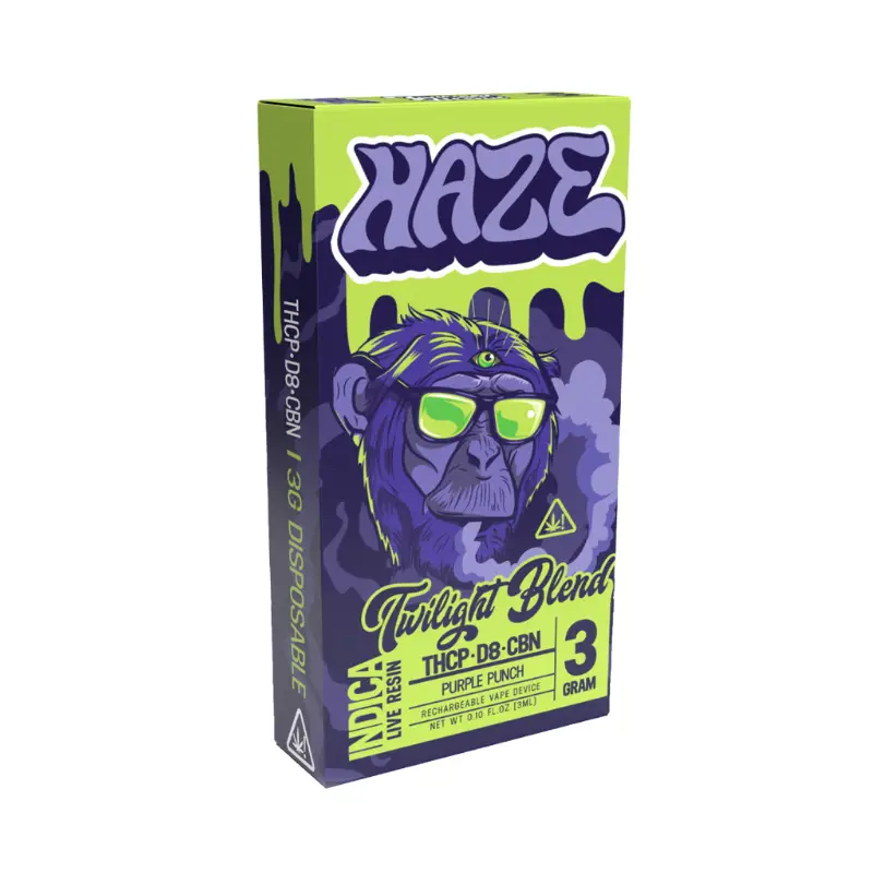 Haze - Twilight Blend Live Resin Vape - Indica -3g