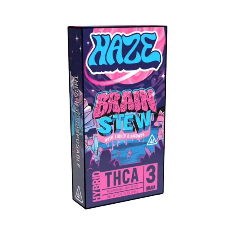 Haze - Brain Stew THCA Blend Live Resin Disposable Vape - Hybrid -3g