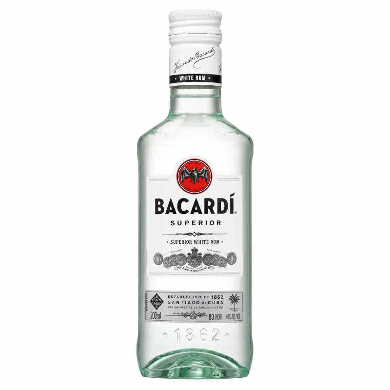Bacardí Superior White Rum 80 Proof 200ml