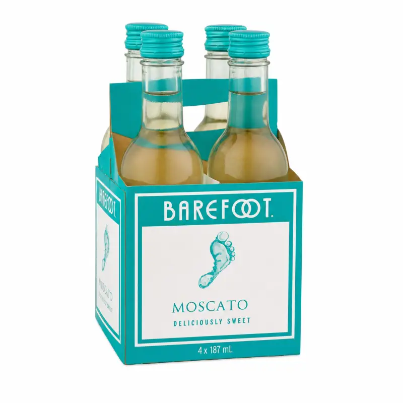 Barefoot Moscato 4 Pack 187ml