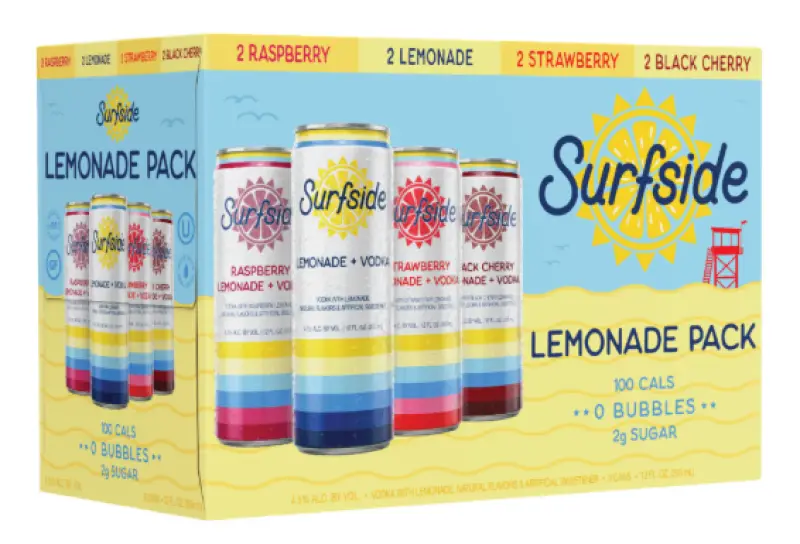 Surfside Raspberry Iced Tea + Vodka 4 Pack 355ml