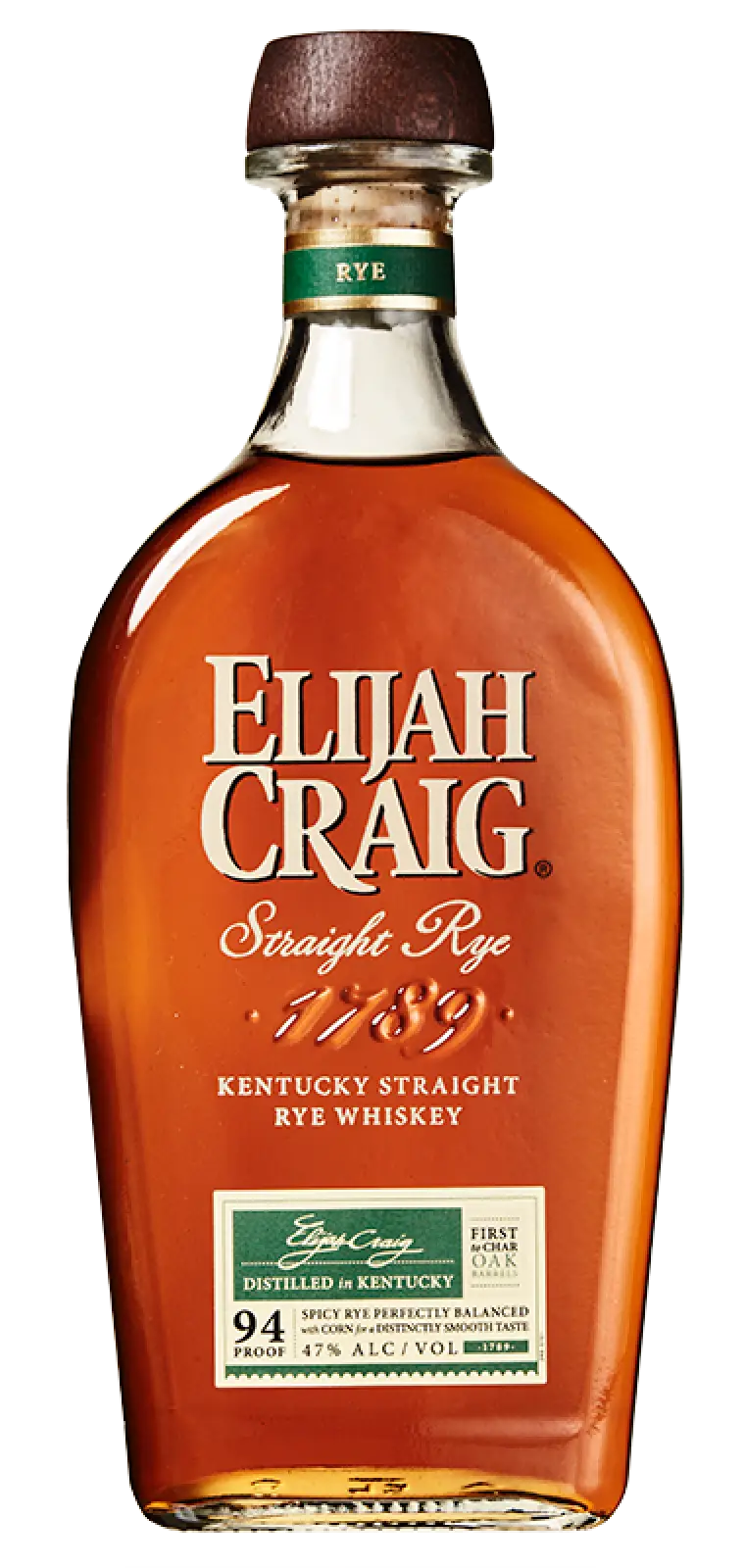 Elijah Craig Straight Rye Whiskey 750ml