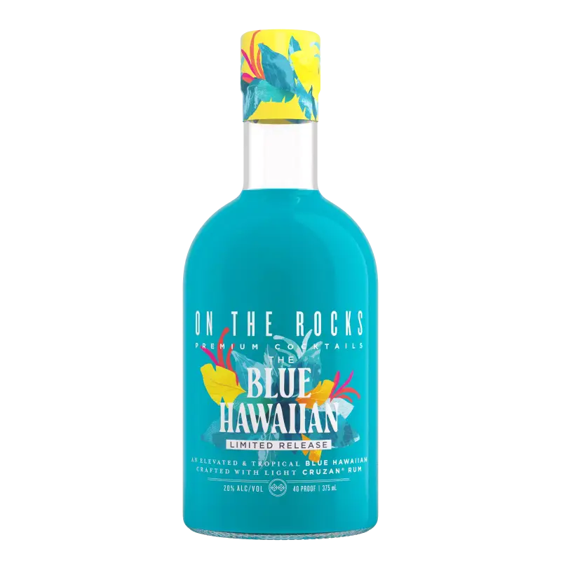 On The Rocks The Blue Hawaiian 375ml