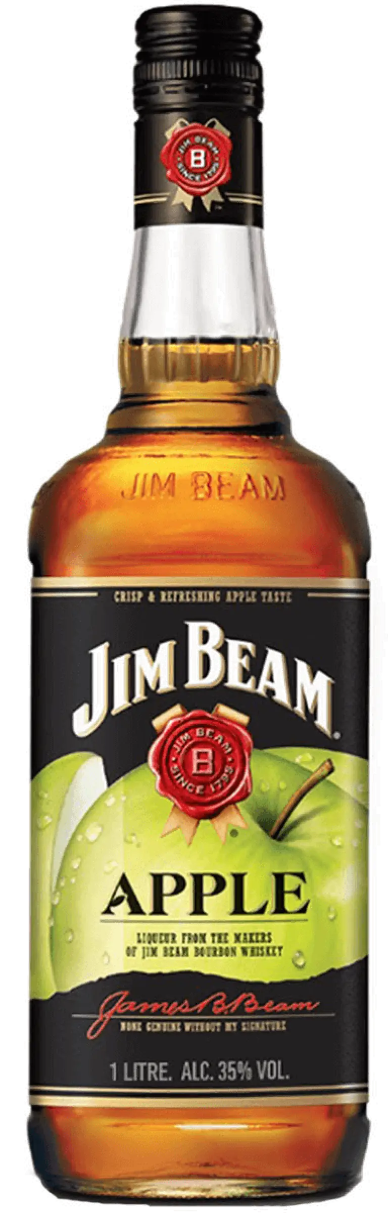 Jim Beam Apple Kentucky Straight Bourbon Whiskey Infused With Apple Liqueur 1L
