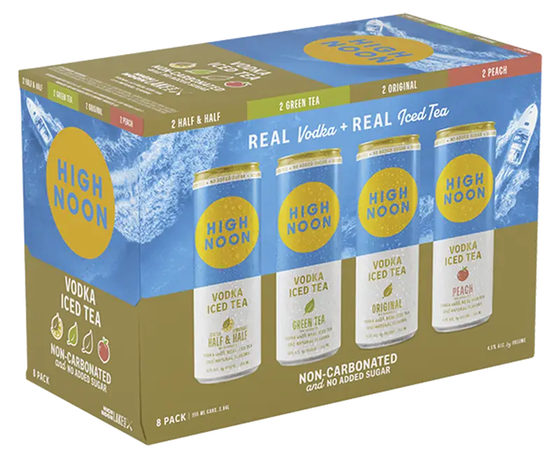 High Noon Iced Tea Lake Variety Pack 8pk 12oz Cans