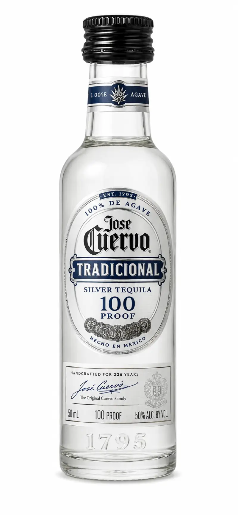 Jose Cuervo Tradicional Silver 100 Proof Tequila 50ml
