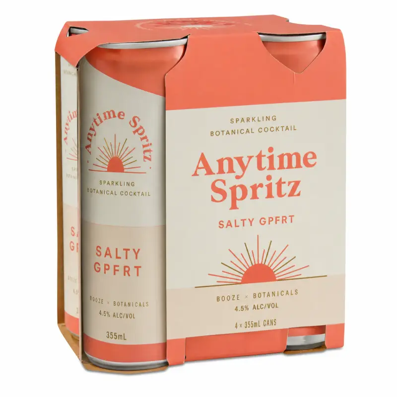 Anytime Spritz Salty Gpfrt 4pk 355ml Cans