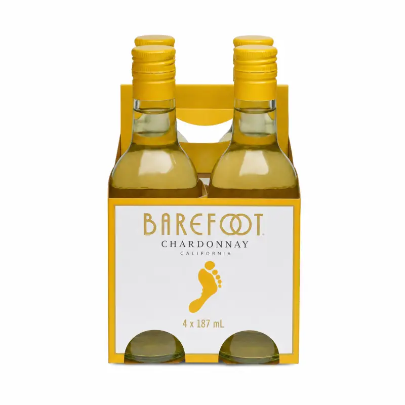 Barefoot Chardonnay 187ml 4 Pack