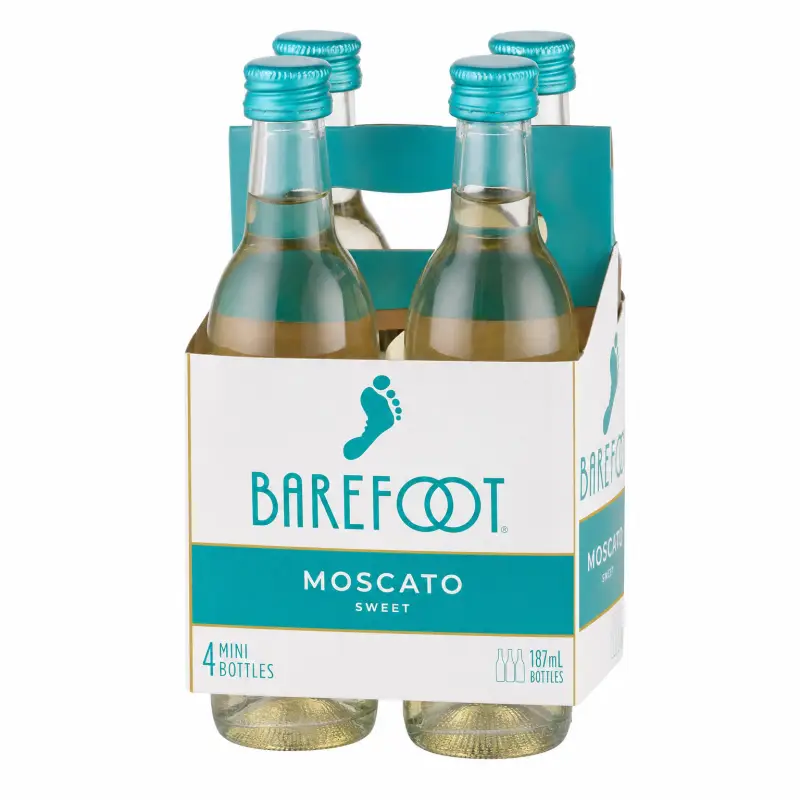 Barefoot Moscato 187ml 4pk