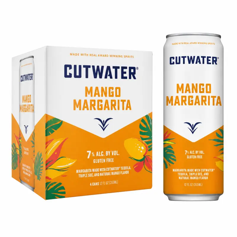 Cutwater Mango Margarita Can 4pk 355ml