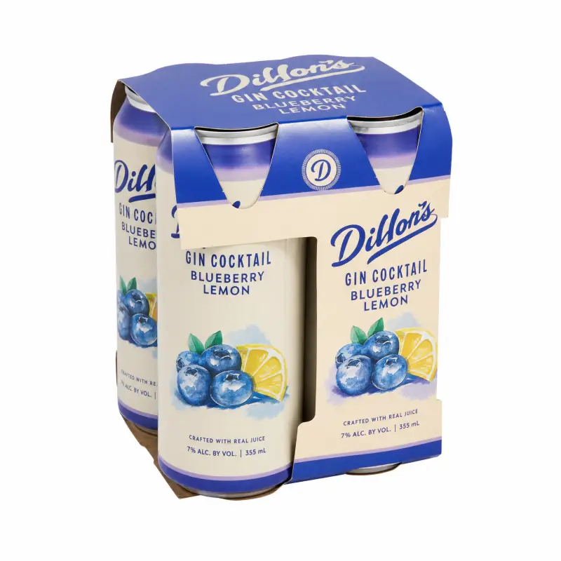 Dillons Gin Blueberry Lemon 4pk