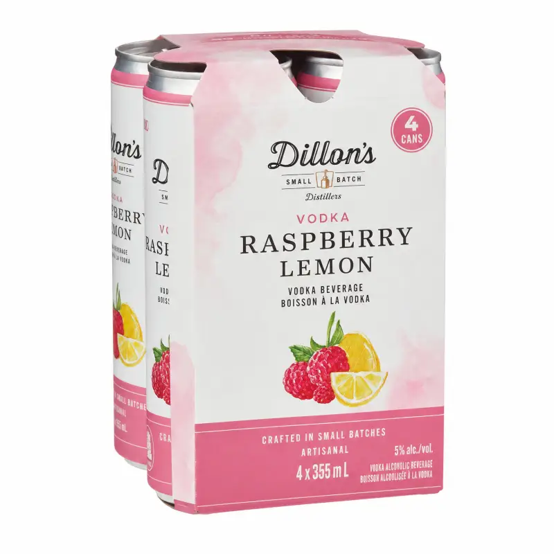 Dillons Vodka Raspberry Lemon 4pk
