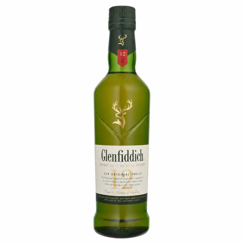 Glenfiddich 12 Year Old Single Malt Scotch Whisky 375ml