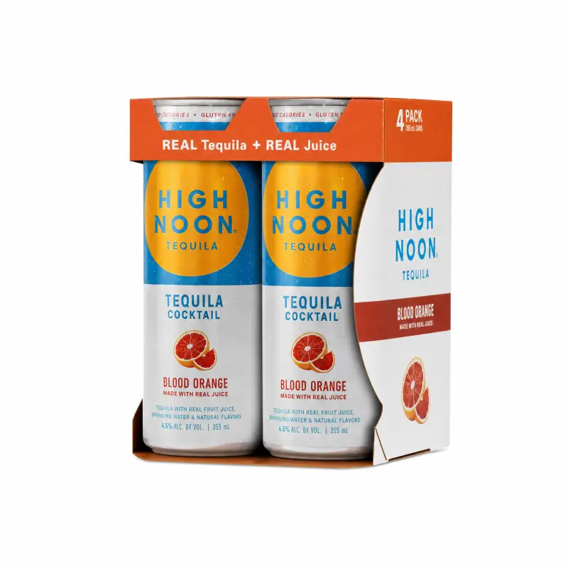 High Noon Tequila Blood Orange 4 Pack 355ml Cans