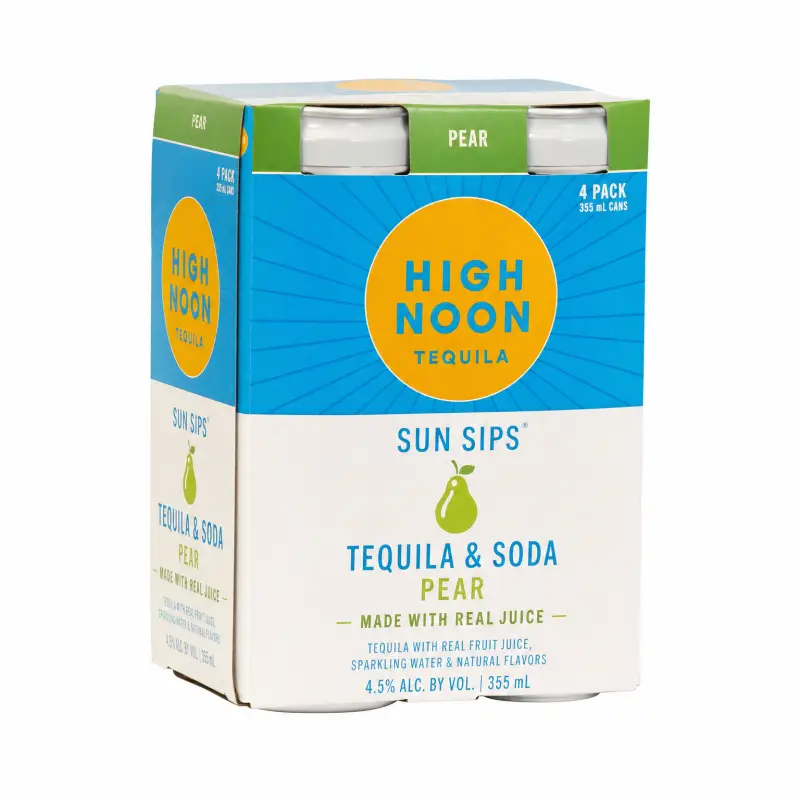 High Noon Tequila Pear 4 Pack 355ml