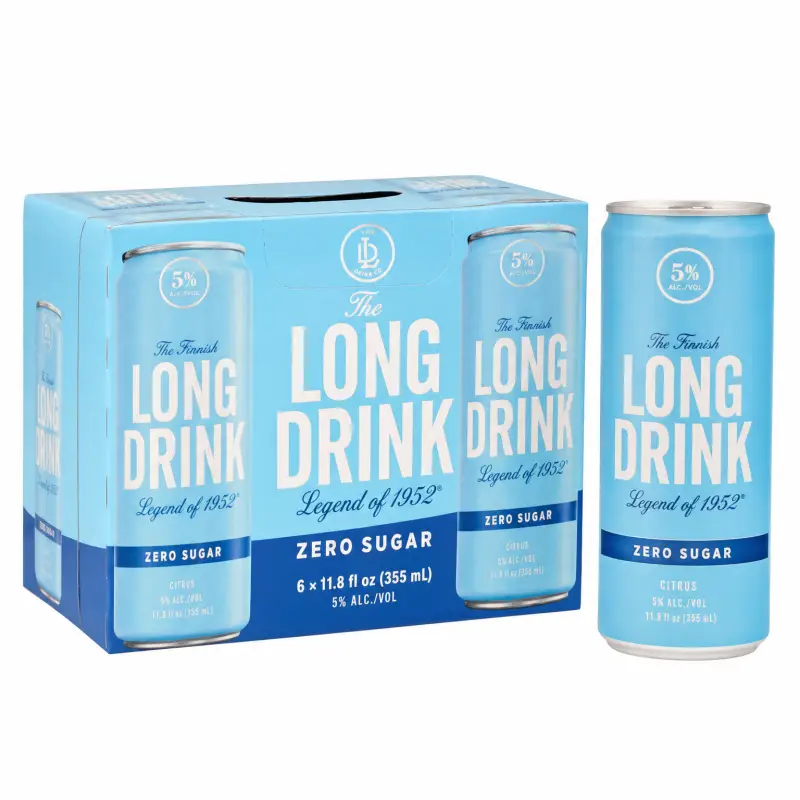 Long Drink Zero Sugar 6-Pack 355ml Cans