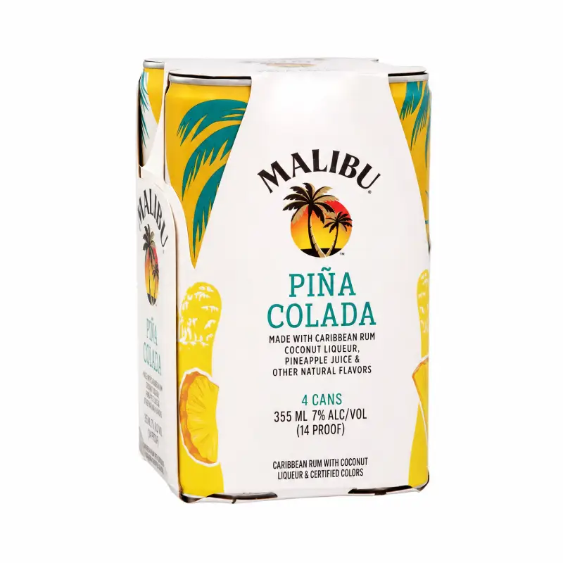 Malibu Piña Colada 4 Pack 355ml