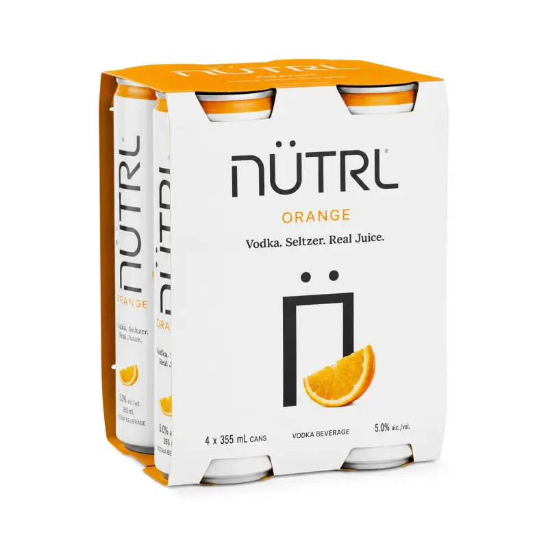 NÜTRL Orange 4 Pack 355ml Cans