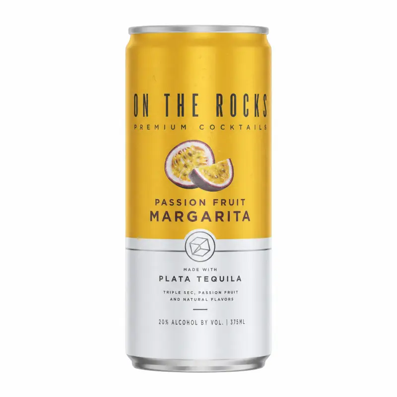 On The Rocks Passion Fruit Margarita 375ml