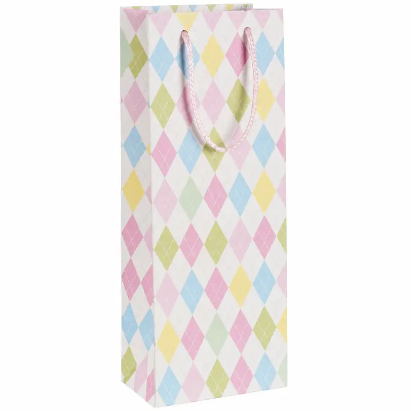 PASTEL ARGYLE GIFT BAG