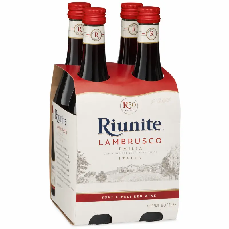 Riunite Lambrusco 187ml 4-Pack