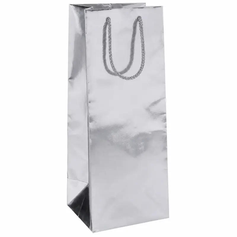SILVER FOIL MAG GIFT BAG