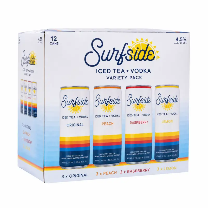 Surfside Iced Tea Vodka Variety Pack 12 x 355ml Cans
