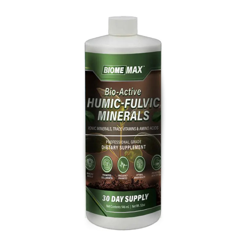 BiomeMax™ Bio-Active "Black Water" Humic/Fulvic Mineral Blend, 32 oz