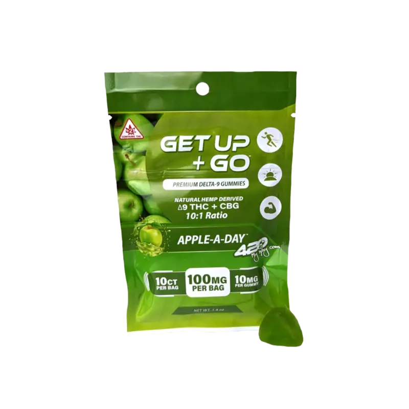 Get Up + Go • Apple-A-Day | 420 My Way, DELTA-9 THC + CBG Gummy