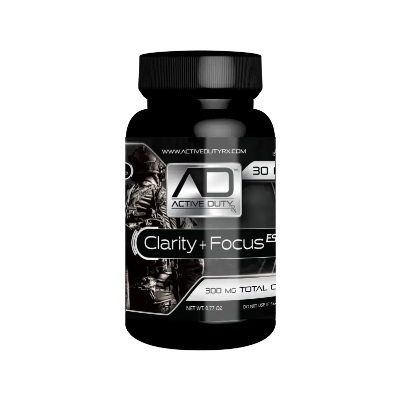 Active Duty RX™ Clarity & Focus ES Hemp Capsules, 30ct