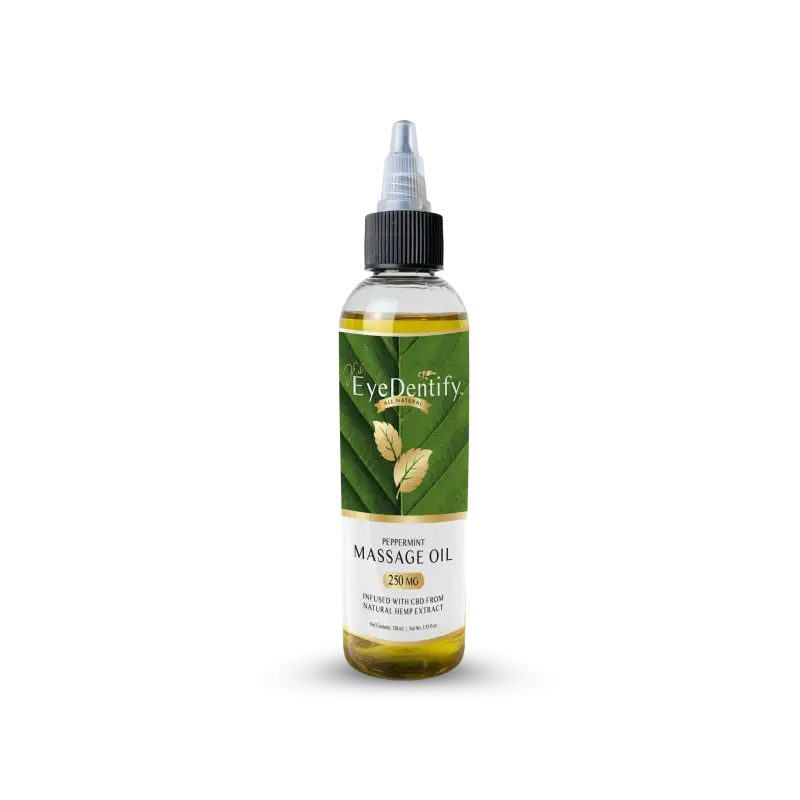 EyeDentify™ by J Early Natural Hemp Infused Massage Oil (Peppermint)