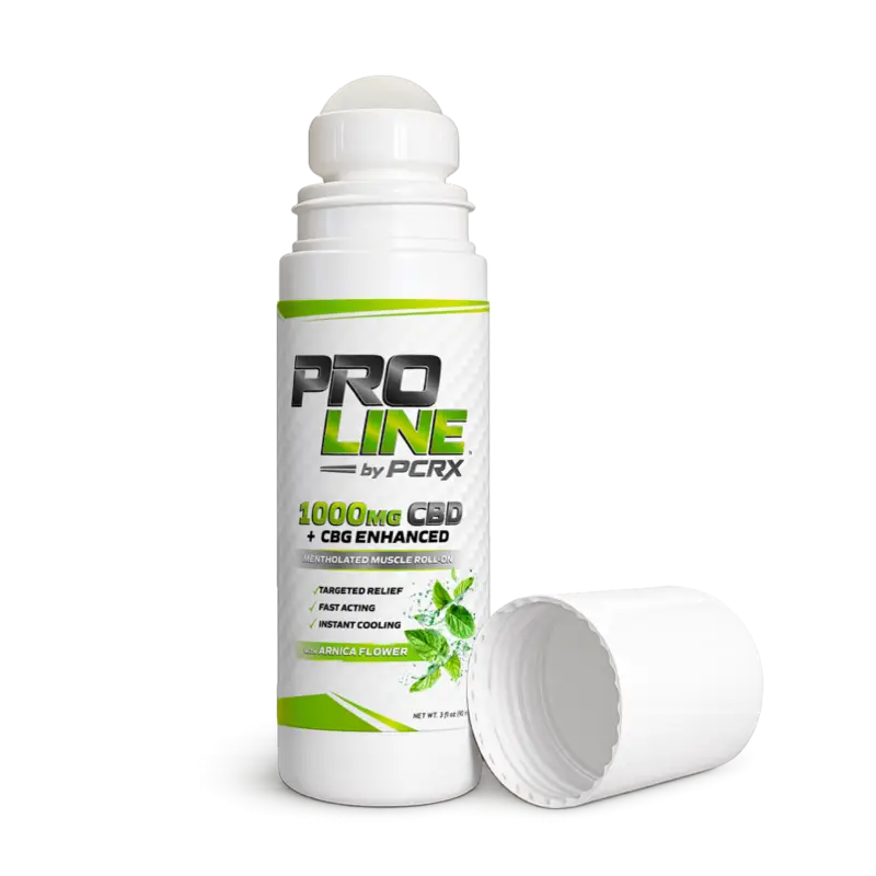 Mentholated Muscle Roll-On • 1000 mg CBD + CBG