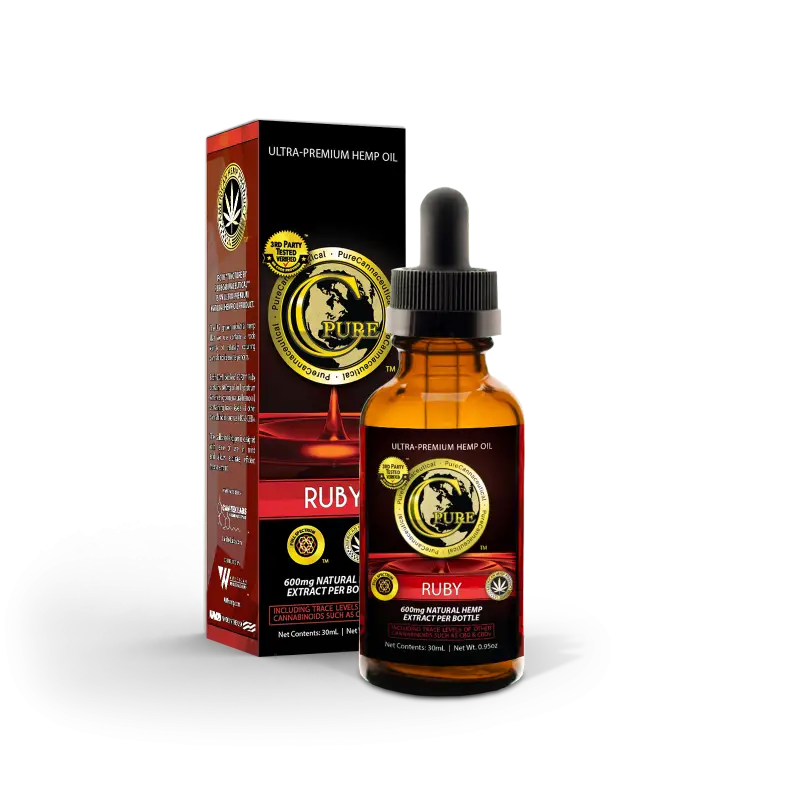 PCRX™ RUBY Full Spectrum Hemp Oil Tincture, 30mL