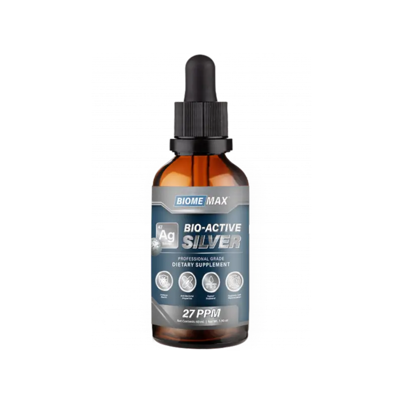BiomeMax™ Bio-Active 99.99% Pure Colloidal Silver, 60 mL
